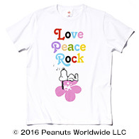 SNOOPY(TM) Love Peace Rock